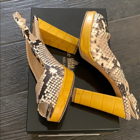 Michelle Lopriore Python Slingbacks - Picture 4 of 6